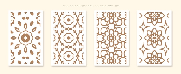 Diseño de patrón de fondo geométrico vectorial