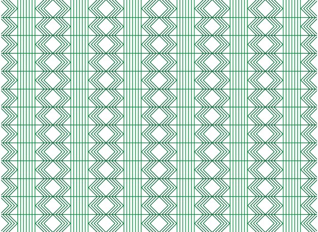 Diseño de patrón de forma geométrica verde de telas textiles