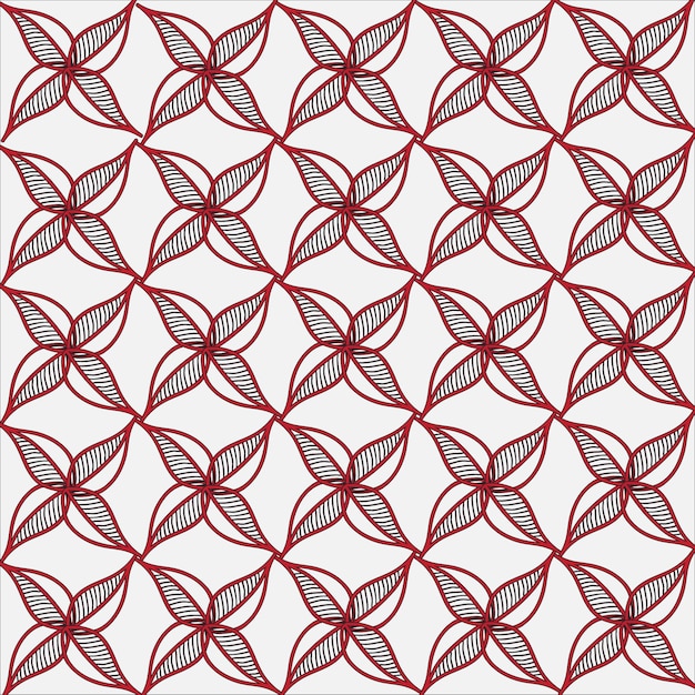 diseño de patrón de forma de hoja x