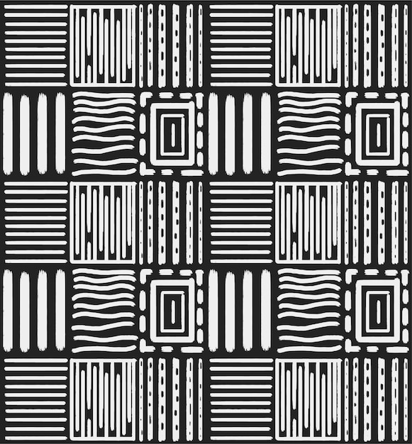 Vector diseño de patrón con formas abstractas diseño de patrón repetitivo con textura de pincel