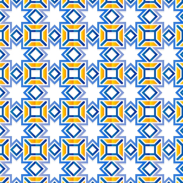 Diseño de patrón geométrico abstracto colorido