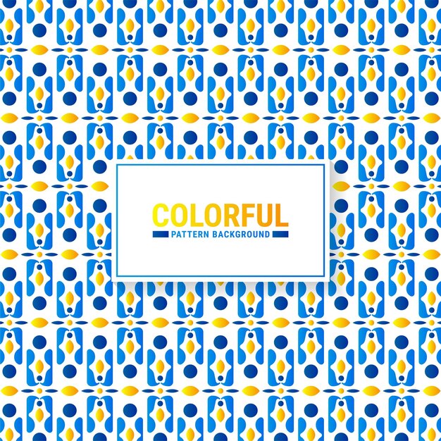 Diseño de patrón geométrico abstracto colorido