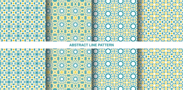 Diseño de patrón geométrico abstracto colorido