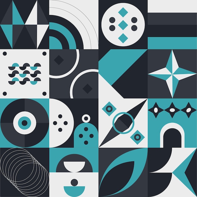 Diseño de patrón geométrico abstracto en estilo moderno Ilustración vectorial