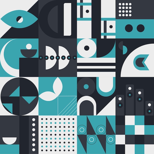Diseño de patrón geométrico abstracto en estilo moderno Ilustración vectorial