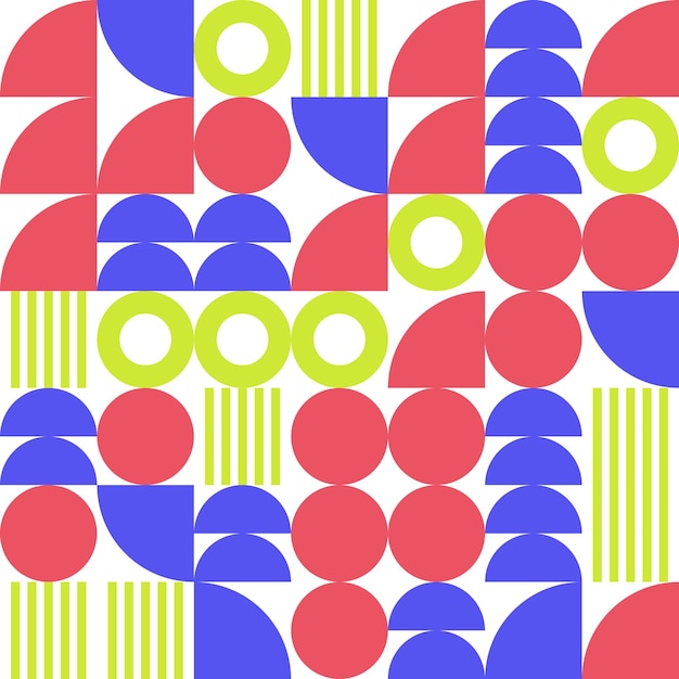 Diseño de patrón geométrico abstracto en estilo retro ilustración vectorial