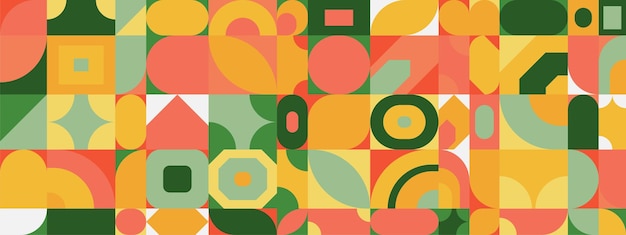 Diseño de patrón geométrico abstracto en estilo retro ilustración vectorial