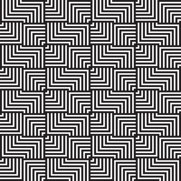 diseño con patrón geométrico en blanco y negro