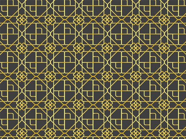 Diseño de patrón geométrico dorado moderno.