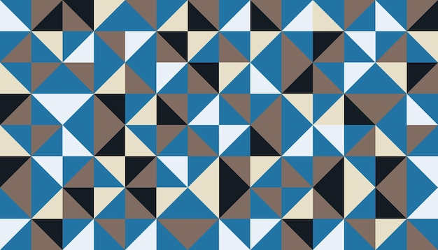 Diseño de patrón geométrico de mosaico abstracto con formas y figuras simples