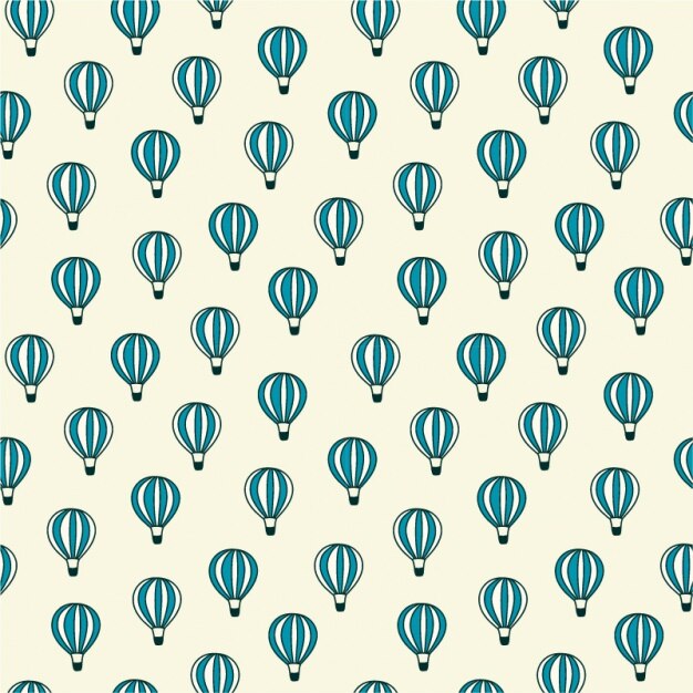 Vector diseño de patrón de globos aerostáticos