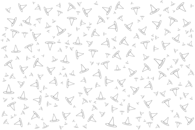 Diseño de patrón de Halloween plano dibujado a mano