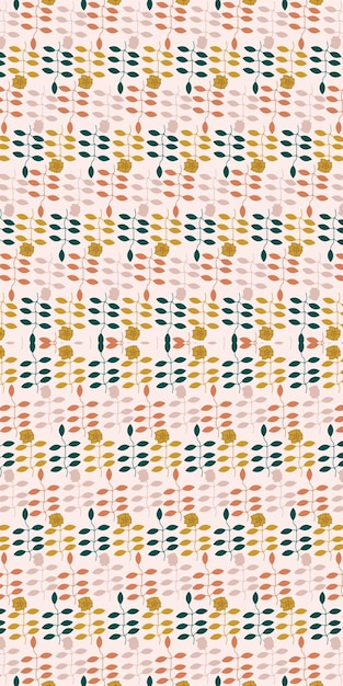 Diseño de patrón de hojas planas