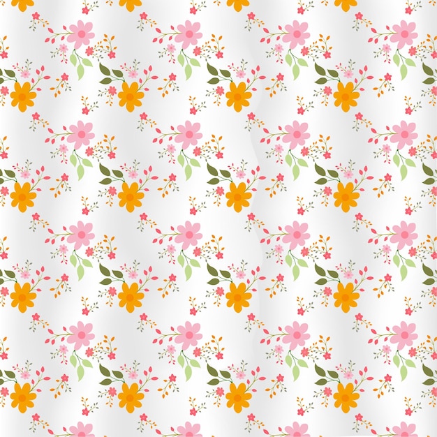 Diseño de patrón de impresión digital floral