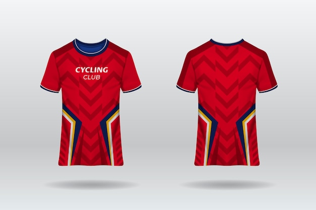 Vector diseño de patrón de jersey de ciclismo
