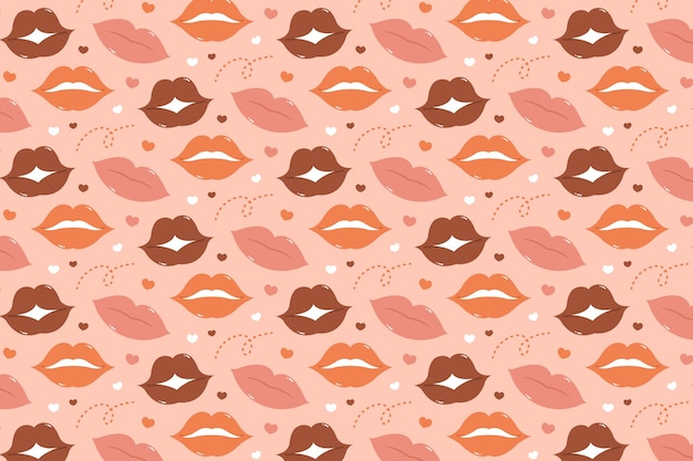 Diseño del patrón de los labios