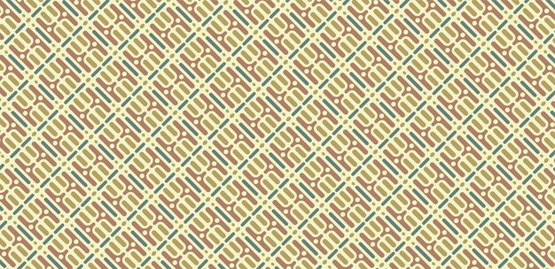 Diseño de patrón de línea abstracta vintage