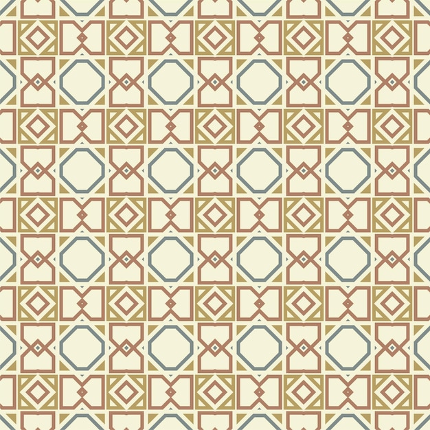 Diseño de patrón de línea abstracta vintage