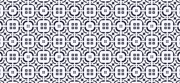diseño de patrón de línea de adorno plano
