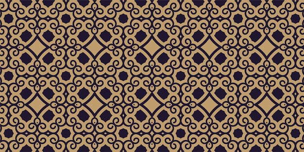 diseño de patrón de línea de adorno plano