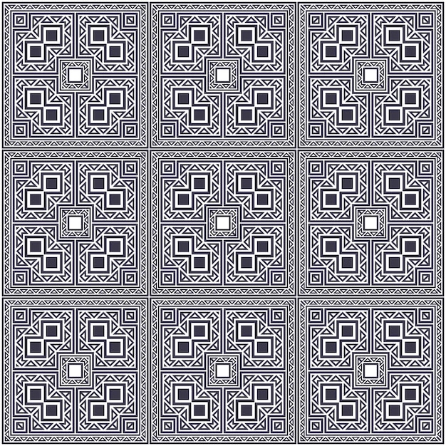 diseño de patrón de línea de adorno plano