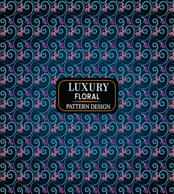 Diseño de patrón de lujo colorido transparente floral abstracto vectorial Fondo ditsy floral