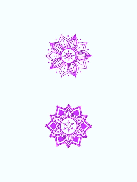 Diseño de patrón de mandala estrella creativa