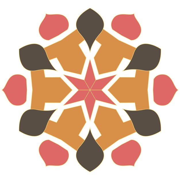 Diseño de patrón de mandala de tarjeta de invitación de boda de lujo y arte de papel tapiz de adorno decorativo