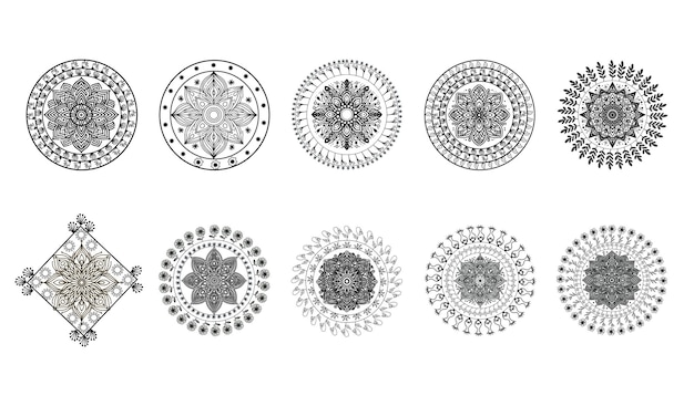 diseño de patrón de mandala