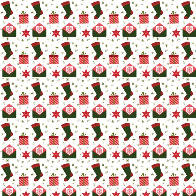 Diseño de patrón navideño