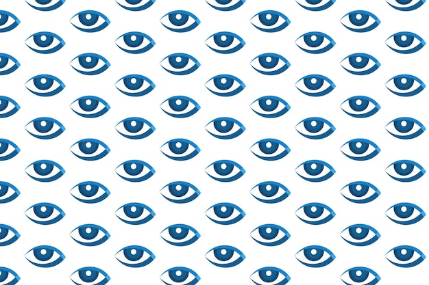 Diseño de patrón de ojos coloridos vector gratuito