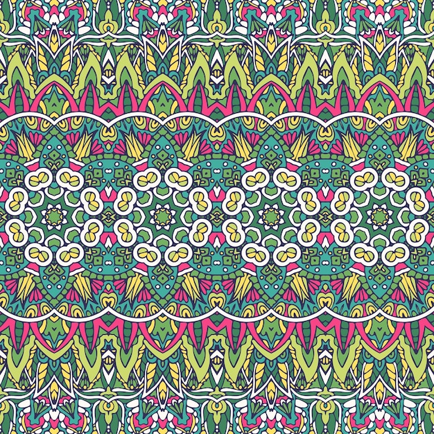 Diseño de patrón ornamental de estilo verde de verano.