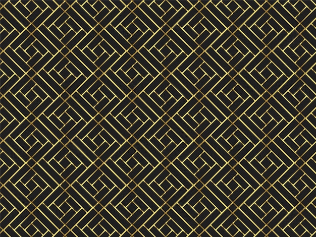 Diseño de patrón de oro de forma geométrica moderna abstracta