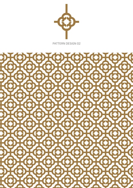 Diseño de patrón de oro geométrico