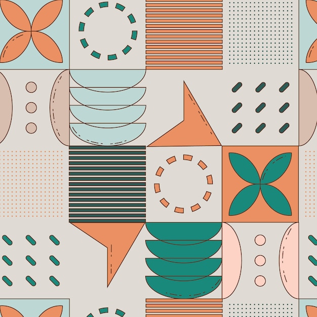 Diseño de patrón de paleta de colores apagados