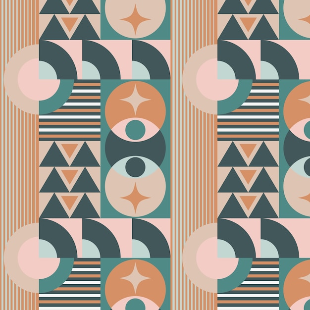Diseño de patrón de paleta de colores apagados