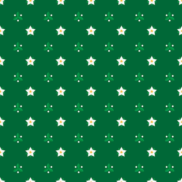Diseño de patrón plano para la celebración de la temporada navideña.
