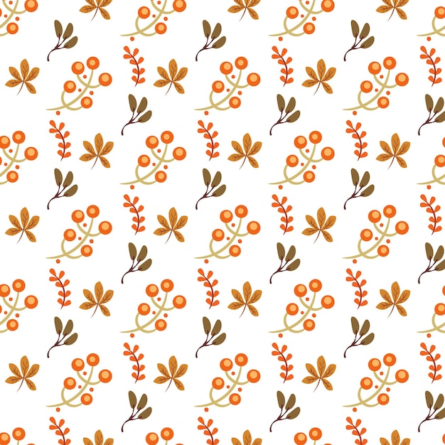 Diseño de patrón plano para la celebración de la temporada de otoño