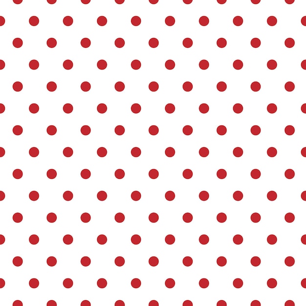 Diseño de patrón de puntos rojos para Navidad
