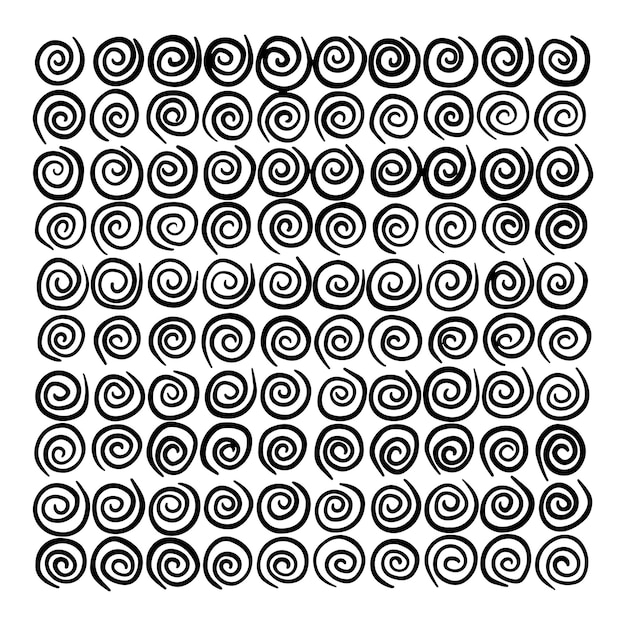 Diseño de patrón de remolino en espiral en blanco y negro