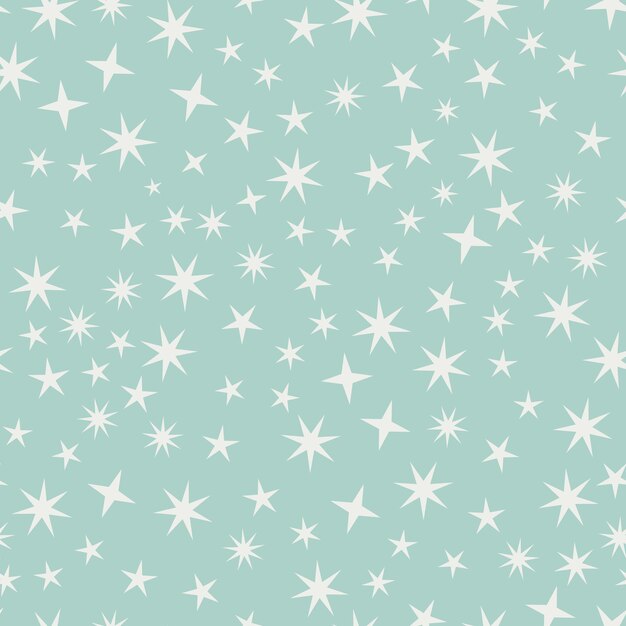 Diseño de patrón de repetición de formas de estrella modernas