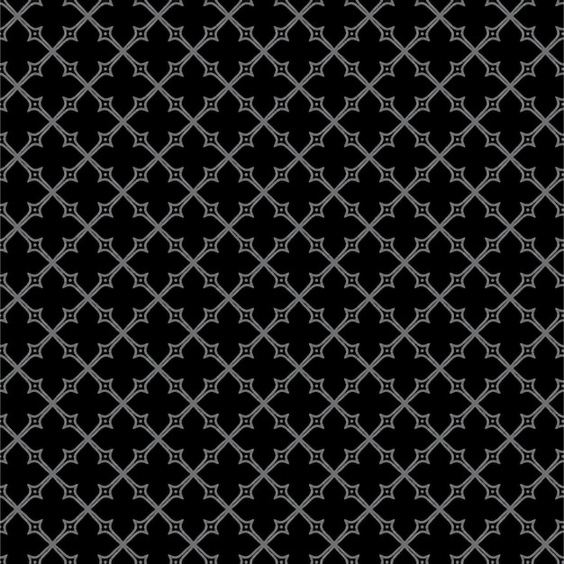 Diseño de patrón de repetición geométrica con diseño de impresión de tela de ilustración de vector de adorno