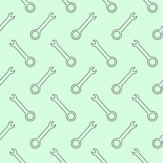 diseño de patrón repetido de llave vectorial diseño de fondo sin costuras