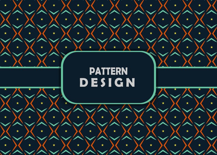 Diseño de patrón retro estilo moderno fondo de patrón