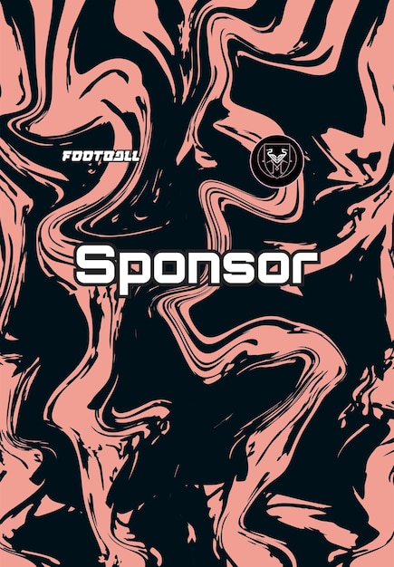 El diseño del patrón de sublimación de la camiseta de fútbol deportivo es el gradiente de fondo gurunge