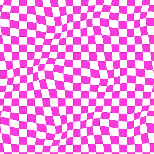 Diseño de patrón de tablero de ajedrez de diseño plano