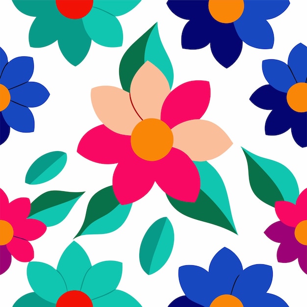 Diseño de patrón de tejido sin costura floral