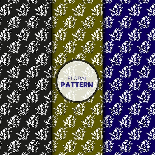 Diseño de patrón de tela floral