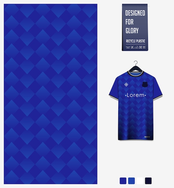 Diseño de patrón de tela patrón de zigzag para camiseta de fútbol kit de fútbol uniforme deportivo