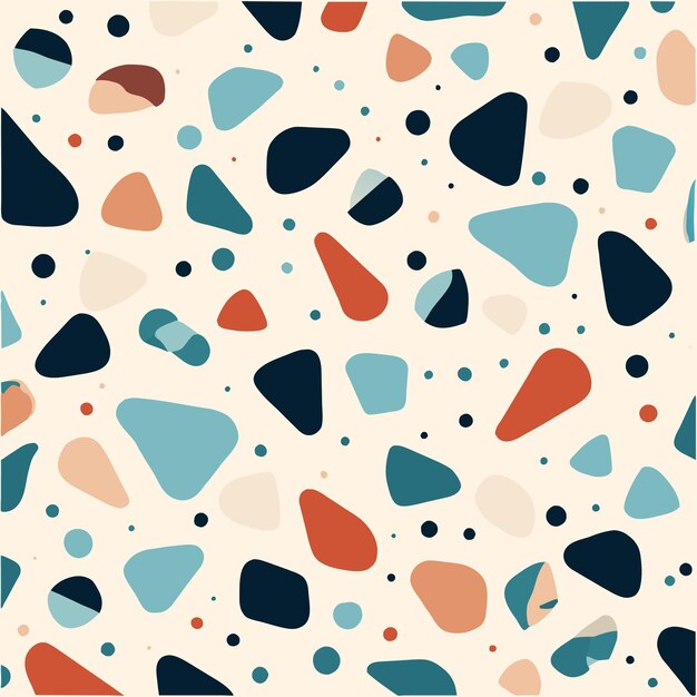 Diseño de patrón de terrazo colorido